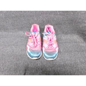 Fila Sneakers Girls Youth 1 Pink Blue Accents Mesh Upper Colorful Athletic Fun